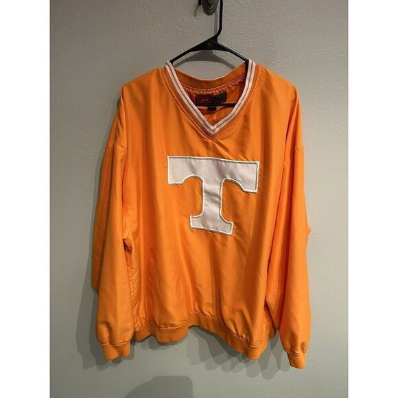 Tennessee Volunteers Vintage Pro Player Orange Sweatshirt Windbreaker Mens XXL - Picture 1 of 9